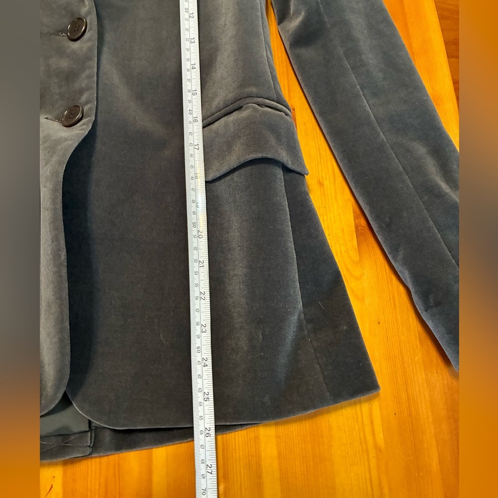 Theory Gray Velvet Blazer - Picture 7 of 7